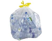 Bolsas de basura transparentes con Autocierre 30 micras 100L - Paquete de 100 bolsas