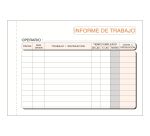 Talonario Informe Trabajo 150 x 105 Castellano