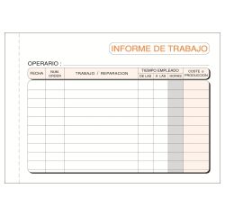 Talonario Informe Trabajo 150 x 105 Castellano
