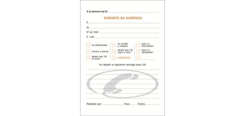 Talonario Llamadas 105 x 150 Castellano