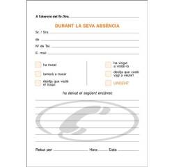 Talonario Llamadas 105 x 150 Catalán