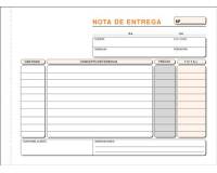 Talonario Entrega 210 x 150 Triplicado Castellano