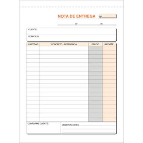 Talonario Entrega 150 x 210 Triplicado Castellano