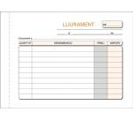 Talonario Entrega 150 x 105 Duplicado Catalán