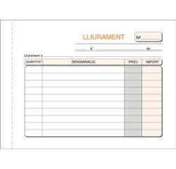 Talonario Entrega 150 x 105 Duplicado Catalán