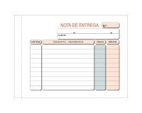 Talonario Entrega 150 x 105 duplicado Castellano - paquete de 50 hojas blancas y 50 amarillas