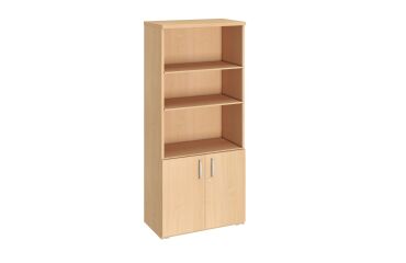 High wooden library with low doors H 182 x W 80 cm Excellens / Arko