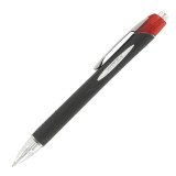 Stylo roller Uni Ball Jet Stream rétractable pointe 1 mm - écriture large rouge