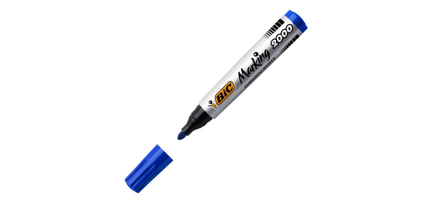 Permanent marker Bic 2000 bullet tip 4.95 mm