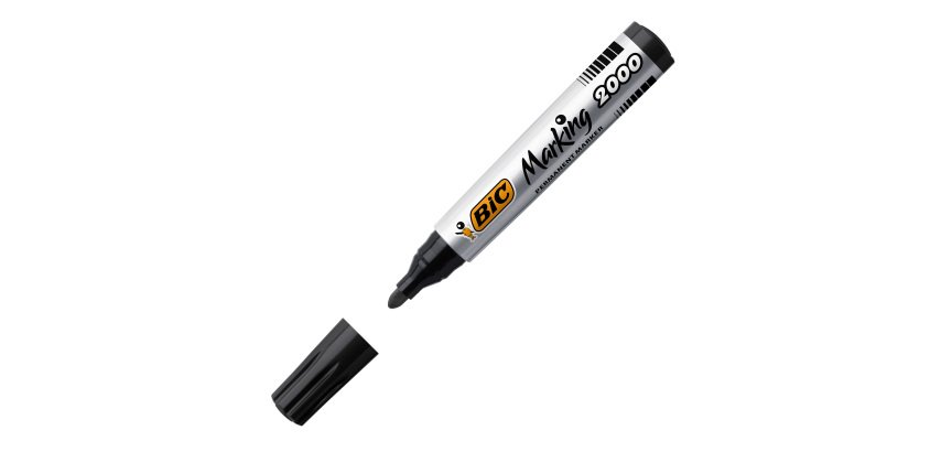 Permanente marker Bic 2000, ronde punt van 4,95 mm