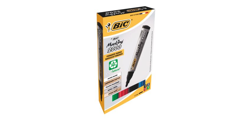 Rotuladores permanentes Bic Marking 2000 - Pack de 4 colores