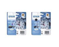 Epson 27 pack of 4 cartridges 1 black and 3 colour for inkjet printer