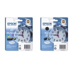 Epson 27 Pack de 4 cartouches 1 noir et 3 couleurs pour imprimante jet d'encre