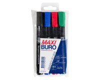 Hülle mit 4 permanenten Markierstiften Maxiburo