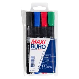Sleeve with 4 permanent markers Maxiburo