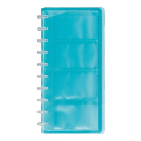 5 pochettes 4 cases pour classeur cartes de visite Géode Viquel 13 x 25 cm PVC