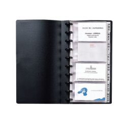 Tarjetero con 20 fundas intercambiables Viquel Geode 13 x 25 cm 160 tarjetas