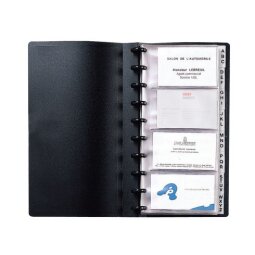 160 business card holders Géode 130 x 250 mm - black