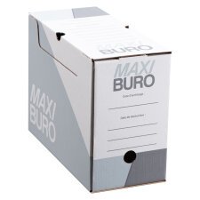 Archive box coloured Maxiburo back 15 cm grey