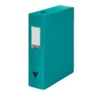 Boîte de classement plastique Viquel dos 8 cm couleur