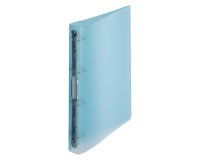 Ringbuch aus Polypropylen mit 4 Ringen in Pastellfarben 35 mm - farbig sortiert - transparent