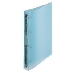 Customizable polypropylene files 4 rings back 35 mm assorted pastel translucent