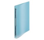 Classeur 4 anneaux plastique Viquel A4 dos 2 cm couleurs pastels translucides assorties