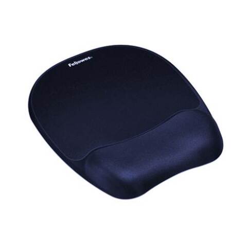 Alfombrilla con reposamuñecas Espuma Memory Foam Fellowes azul marino