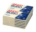 Notes repositionnables jaunes 75x125 mm - Maxiburo - bloc de 100 feuilles