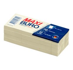 Herkleefbare notes geel Maxiburo formaat 40 x 50 mm