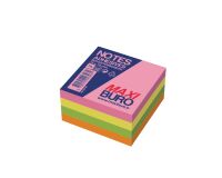 Notes repositionnables néon 75x75 mm - Maxiburo - bloc de 400 feuilles