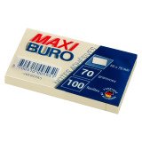 Notes repositionnables Jaunes 50 x 75 mm - Maxiburo