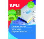 Etiquetas para impresora 210 x 297 mm Apli 1215 -Blíster 25 hojas A4