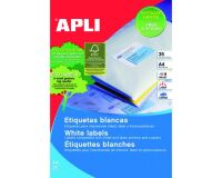 Etiquetas para impresora 210 x 297 mm Apli 1215 -Blíster 25 hojas A4