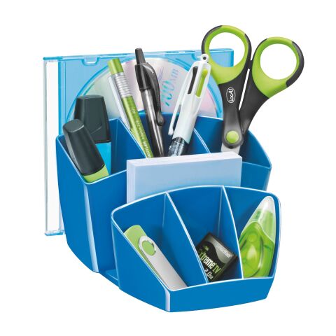 Organizador de escritorio multipot plástico Cep Gloss color azul