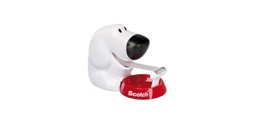 Dévidoir adhésif chien Scotch avec rouleau