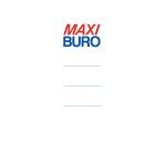 Etiquettes pour classeurs à levier 8 cm - Maxiburo
