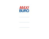Étiquettes pour classeurs à levier - dos 8 cm - Maxiburo