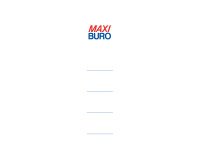 Étiquettes pour classeurs à levier - dos 5 cm - Maxiburo