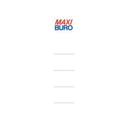 Etiquettes pour classeurs à levier dos 5 cm - Maxiburo