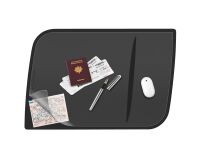 Vade de escritorio con solapa Cep Confort, color negro, 66,4 x 44,4 cm
