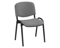 Klassieke vergaderstoel met zwart onderstel