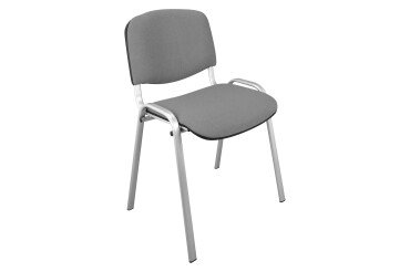 Stackable meeting chair with undercarriage in aluminium