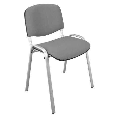 Stackable meeting chair with undercarriage in aluminium