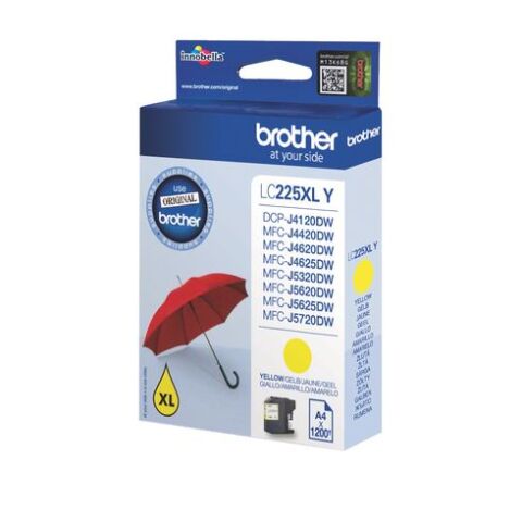 Brother LC225XL cartucho original amarillo alta capacidad