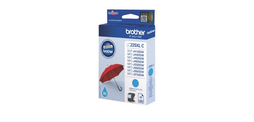 Cartouche Brother LC225XL haute capacité couleurs séparées pour imprimante jet d'encre