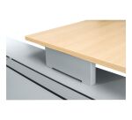 Bureau Optyma met zijkant op bijzetkast en geïntegreerd ladenblok