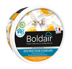 Désodorisant gel Boldair destructeur d'odeurs Fleur d'oranger - Pot de 300 g