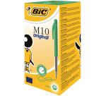 Ballpoint pen Bic M10 retractable tip 1 mm - medium writing
