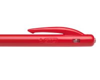 Balpen Bic M10 inklikbaar punt 1 mm gemiddeld schrijven - rood
